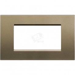 LivingLight Рамка прямоугольная 4 поста Коричневый шелк