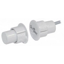 Датчик магнитоконтактный, врезной для металлических дверей, зазор 35 мм