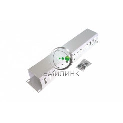 Организатор кабельный горизонтальный с крышкой NTSS, крепление 19 2U, глубиной 72мм, металл, серый RAL 7035