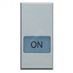 Axolute Клавиши с подсветкой для выключателей AXIAL 1 модуль символ ON алюминий