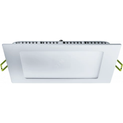 Светильник светодиодный ДВО-12w 4000К 800Лм квадратный slim белый