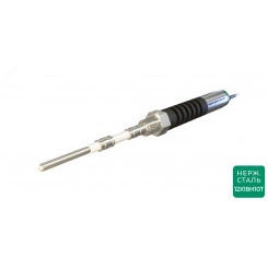 Датчик уровня емкостный пороговый ДКЕ-С550-300С-3123-СА.6.2 Материал корпуса: Нержавеющая сталь 12Х18Н10Т  IP67 Кабель 2 м со штуцером (ПВС ХЛ 4х0,35 мм2)