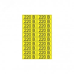 Наклейка знак электробезопасности  ''220 В '' 15х50 мм (20 шт на листе)