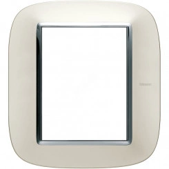 Axolute Рамка эллипс 3+3 модуля серебро