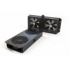 Модуль вентиляторный потолочный с 2-мя            вентиляторами для установки в шкафы серий TTC2,   TTB и TWB, с подшипниками и крепежными элементами,без кабеля питания, цвет черный (RAL 9004SN)