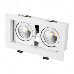 Светильник CL-KARDAN-S180x102-2x9W Warm (WH, 38 deg) (ARL, IP20 Металл, 3 года)