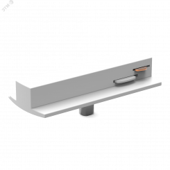 Адаптер однофазный для подключения светильника к трековой системе (с фиксирующей шайбой) цвет белый Track Gauss