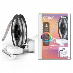 Лента светодиодная умная 16 Вт 3000-6000К 100-240V IP20 1400 Лм RGBW+изм.цвет.темп.+дим/ LED 5м управление по Wi-Fi Smart Home Gauss