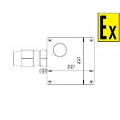 Коробка коммутационная взрывозащищенная для греющего кабеля КВМК ГК 104