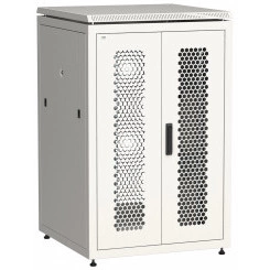 Шкаф сетевой 19' LINEA N 24U 800х800мм двустворчатая перфорированная дверь задняя перфорированная серый Шкаф сетевой 19' LINEA N 24U 800х800мм двустворчатая перфорированная дверь задняя перфорированная серый
