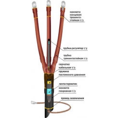 Муфта кабельная концевая 10ПКВТпб-3х(35-50)/800ммбез наконечников