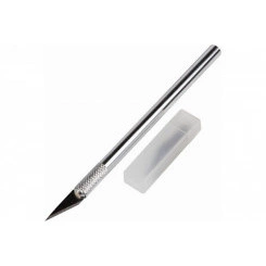 Нож с перовым лезвием, 5 запасных лезвий Нож с перовым лезвием, 5 запасных лезвий