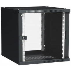 Шкаф LINEA WE 12U 600x650мм дверь стекло черный Шкаф LINEA WE 12U 600x650мм дверь стекло черный