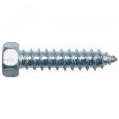 Шуруп DIN7976 5,5х45 шестигранная головка, остроконечный (3500шт) Шуруп DIN7976 5,5х45 шестигранная головка, остроконечный (3500шт)