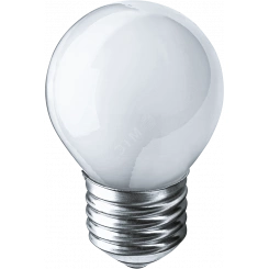 Лампа накаливания декоративная ДШ 60вт Р45 230в Е27 матовая (шар)