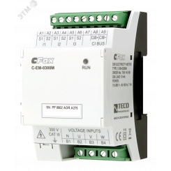 Быстродействующий электросчетчик/счетчик качества C-EM-0300M, CIB, питание 230 V AC/DC, 3x U, 3x I - для трансформатора тока x:333 mV