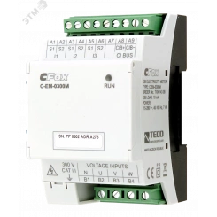 Быстродействующий электросчетчик/счетчик качества C-EM-0300M, CIB, питание 230 V AC/DC, 3x U, 3x I - для трансформатора тока x:333 mV