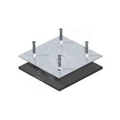 Заглушка для монтажного отверстия Telitank 100x100x3 мм (сталь)