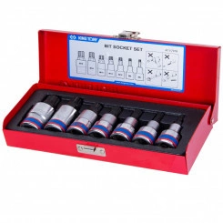 Набор торцевых насадок 1/2', SPLINE, M6-M18, L = 60 мм, 7 предметов