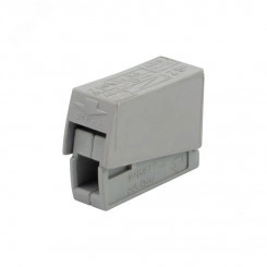 Клемма строительно-монтажная СМК 224-101 для свет-ка на 1 проводник серая 100 шт Клемма строительно-монтажная СМК 224-101 для свет-ка на 1 проводник серая 100 шт