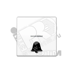 Клавиша для выключателя с символом звонок белая Клавиша для выключателя с символом звонок белая