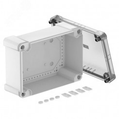 Распределительная коробка X25C, IP 67, 286x202x126 мм, сплошная стенка, с прозрачной крышкой