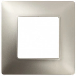 Рамка на 1 пост, Эра Elegance, шампань, 14-5001-04 Рамка на 1 пост, Эра Elegance, шампань, 14-5001-04