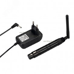 Усилитель SMART-DMX-Receiver Black (5V, XLR3 Male, 2.4G) (ARL, IP20 Металл, 5 лет)