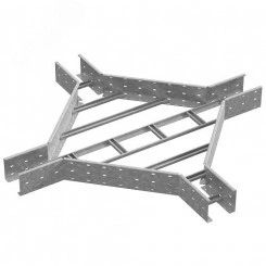 Крестообразный разветвитель для лестничного лотка ЛКР 600х110, толщ. 2,0 мм, Сендзимир цинк Крестообразный разветвитель для лестничного лотка ЛКР 600х110, толщ. 2,0 мм, Сендзимир цинк