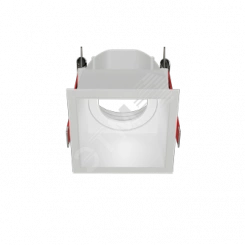 Рамка для модульного светильника FLEX 50 10 квадратная встраиваемая утопленная 85х85х65мм RAL9010 поворотная ВАРТОН