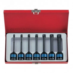 Набор ударных торцевых насадок 1/2', TORX, Т25-Т60 мм, L = 100 мм, 7 предметов Набор ударных торцевых насадок 1/2', TORX, Т25-Т60 мм, L = 100 мм, 7 предметов