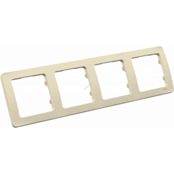 MASTER Рамка на 4 поста, слоновая кость