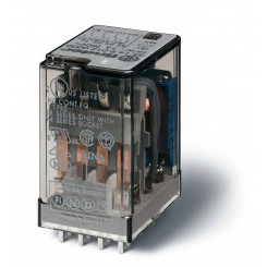 Реле миниатюрное универсальное электромеханическое монтаж на печатную плату 4CO 7A контакты AgCdO катушка 12В DC влагозащита RTIII