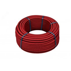 Кожух гофрированный 26 мм красная, бухта 50м Кожух гофрированный 26 мм красная, бухта 50м