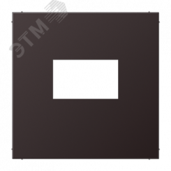 Плата для USB-зарядных устройств без видимого     винта, алюминий темный (dark)