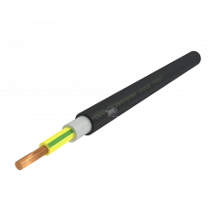 Кабель силовой ППГнг(А)-HF 1х4ок(PE)-1 однопроволочный желто-зеленый (барабан)
