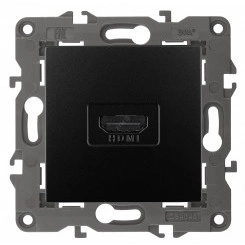 Розетка HDMI, Эра Elegance, антрацит, 14-3114-05 Розетка HDMI, Эра Elegance, антрацит, 14-3114-05
