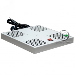 Модуль вентиляторный NTSS потолочный, 4 элемента, без термостата, для напольных шкафов RS глубиной 600/800/1000мм, серый 7035 Модуль вентиляторный NTSS потолочный, 4 элемента, без термостата, для напольных шкафов RS глубиной 600/800/1000мм, серый 7035