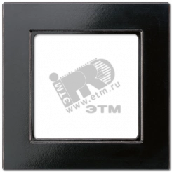 Рамка 1-я для горизонтальной/вертикальной установки  Серия- ACreation  Материал- дуропласт  Цвет- черный