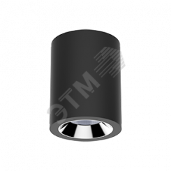 Светильник LED DL-02 Tube накладной 220*150 55W 3000K 35° RAL9005 черный матовый