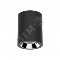 Светильник LED DL-02 Tube накладной 220*150 55W 3000K 35° RAL9005 черный матовый