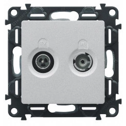 Valena LIFE Лицевая панель розетки TV-R Слоновая кость