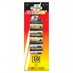 Элемент питания Трофи LR6-10 box ENERGY POWER Alkaline (10/300/18900) Элемент питания Трофи LR6-10 box ENERGY POWER Alkaline (10/300/18900)