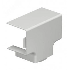 Крышка Т-образной секции кабельного канала WDK 40x40 мм (ПВХ, светло-серый) Крышка Т-образной секции кабельного канала WDK 40x40 мм (ПВХ, светло-серый)