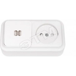 Беларусь блок нар 1-кл с индик+розетка с/ш В-РЦ-583 Беларусь блок нар 1-кл с индик+розетка с/ш В-РЦ-583