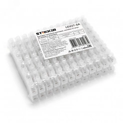 Колодка клеммная винтовая, линейка 12 штук, полиэтилен, Stekker Колодка клеммная винтовая, линейка 12 штук, полиэтилен, Stekker