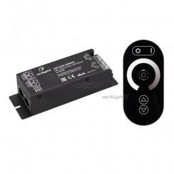 Диммер ARL-3022-OVAL-DIM Black (12-24V, 1x25A, ПДУ, RF) (ARL, IP20 Металл, 2 года)