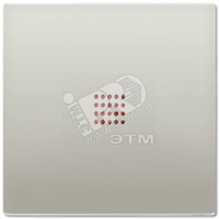 Клавиша для выключателя с подсветкой  благородная сталь