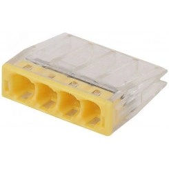 Клемма СМК компактная с пастой серии 244, 4 отверстия, 0,5-2,5 м NO-224-36 ЭРА