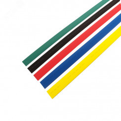 Термоусаживаемые трубки, 25,0 12,5 мм, набор пять цветов, упаковка 25 шт. по 1 м